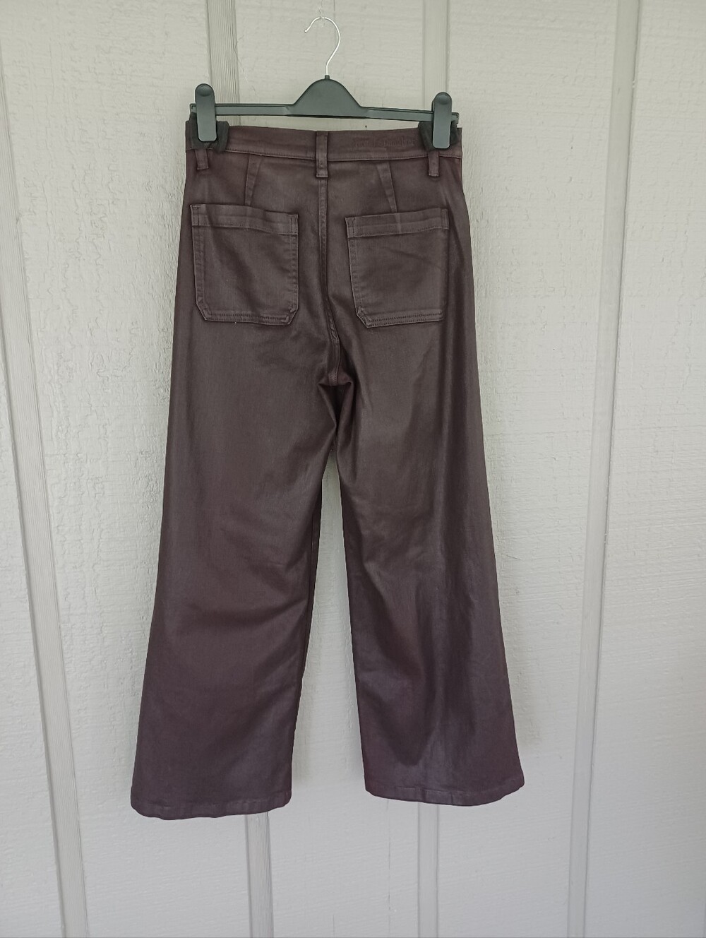 Favorite Daughter Mischa Coated Pant Size 27 High Rise Wide Leg In Cape Town - Picture 5 of 13